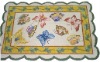 cotton hook butterfly rug
