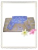 cotton jacquard bath towel with embroidery