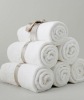 cotton jacquard white bath towel for hotel