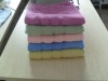 cotton light color satin border bath towel