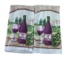 cotton pigment printed terry tea towel for high quality