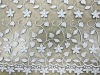 cotton plain embroidered fabric