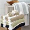 cotton plain strip bath towel
