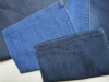 cotton poly slub strech denim / jeans fabric