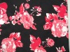 cotton poly span satin printed blend fabric