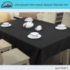 cotton/polyester black rectangle disposable table cloth