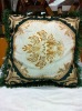 cotton/ polyester fabric jacquard flower designer sofa cushion cover/ pillowcover