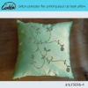 cotton polyester flax printing aqua car back pillow