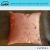 cotton polyester flax printing red sofa back pillow