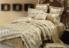 cotton/polyester jacquard emb bedding set fabric