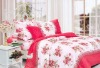 cotton polyester printed bedding set  T/C CVC bed cover