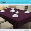cotton/polyester purple disposable restaurant table cloth