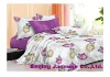 cotton printed bed set