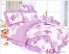 cotton printed bedding, comforter set