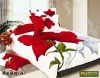 cotton printed colorful flower bed sheet