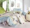 cotton printed colorful flower bedding