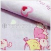 cotton printed flannel fabric for girl's sleepwear