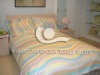 cotton printed satin bedding set quilt