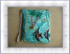cotton reactive print beach towel bag