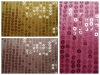 cotton rib sequin embroidery fabric