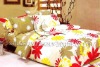 cotton satin printed bedding duvet set