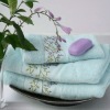 cotton solide embroidery bath towel