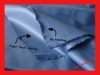 cotton spandex stretch poplin fabric with paper touch coating