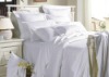 cotton stripe hotel bed sheet