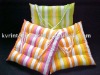 cotton striped fabric zipped cushion cover