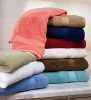 cotton terry bath towel with border