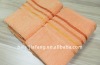 cotton terry orange bath towels