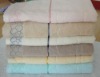 cotton terry plain dyed jacquard bath towel