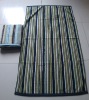 cotton terry stripe towels