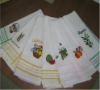 cotton terry/velvet kitchen towel with embroidery/boder/printing/waffle