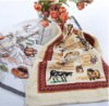 cotton terry/velvet kitchen towel with embroidery/boder/printing/waffle