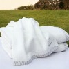cotton terry white bath towel