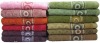 cotton terry yarn dyed face towel textile