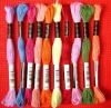 cotton thread.cotton thread.similar DMC threads,447 kinds colors,100% Cotton threads.knitting yarn.friendship bracelet threads.