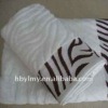 cotton tiger skin terry hand towel