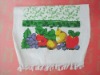 cotton velour pigment printing  tea towel with fruit