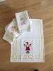 cotton waffle weave christmas kitchen towel set