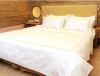 cotton white hotel bedding set fabric