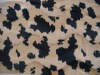 cow printed velvet fabric