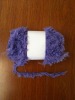 crochet yarns soft lurex feather yarn