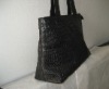 crocodile leather handbag