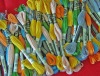 cross stitch.8m thread. Cotton thread, polyester thread,Similar with DMC thread