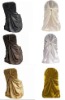 crushed taffeta and satin universal chair cover for wedding