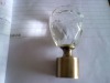 crystal glass finials for drapery rod