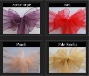 crystal organza chair sashes for wedding decoration