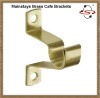 curtain bracket/Mainstays brass cafe rod bracket/brass curtain brackets